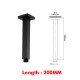 Square Matte Black 250mm Shower Head with Ceiling Mounted Shower Arm